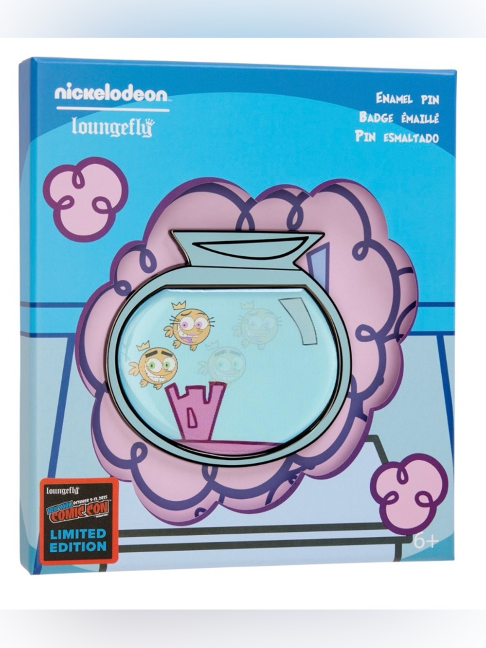 NWT Loungefly NYCC Limited Edition The Fairly OddParents Lenticular 3" Pin RARE - Picture 3 of 7